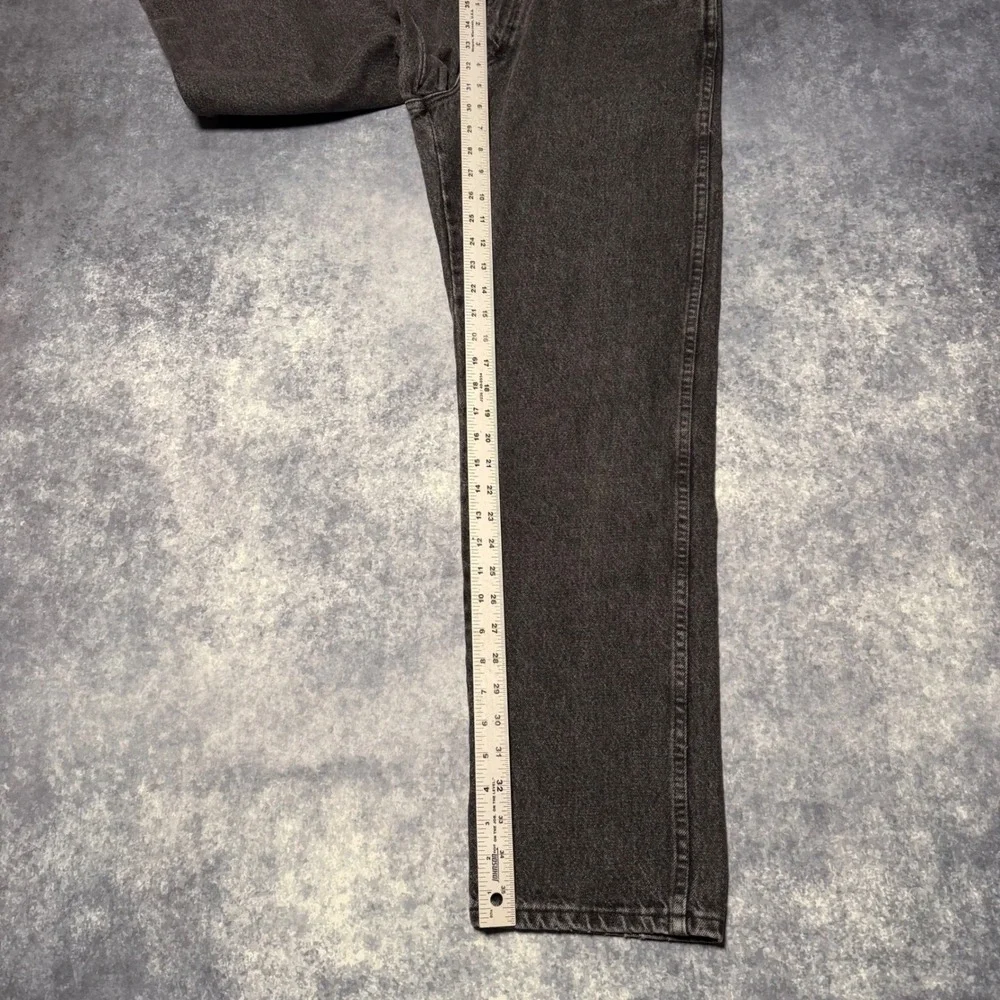 Vintage‎ Wrangler Black Jeans Mens 34x32 Made in USA 100% Cotton Faded
